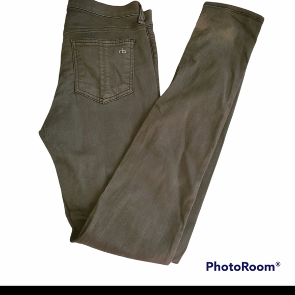 Rag and bone Olive green skinny jeans - Picture 2 of 7